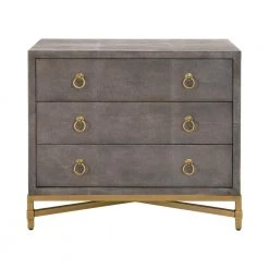 Essentials For Living Best Sellers Strand Shagreen 3-Drawer Nightstand