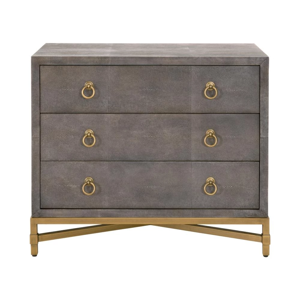 Essentials For Living Best Sellers Strand Shagreen 3-Drawer Nightstand