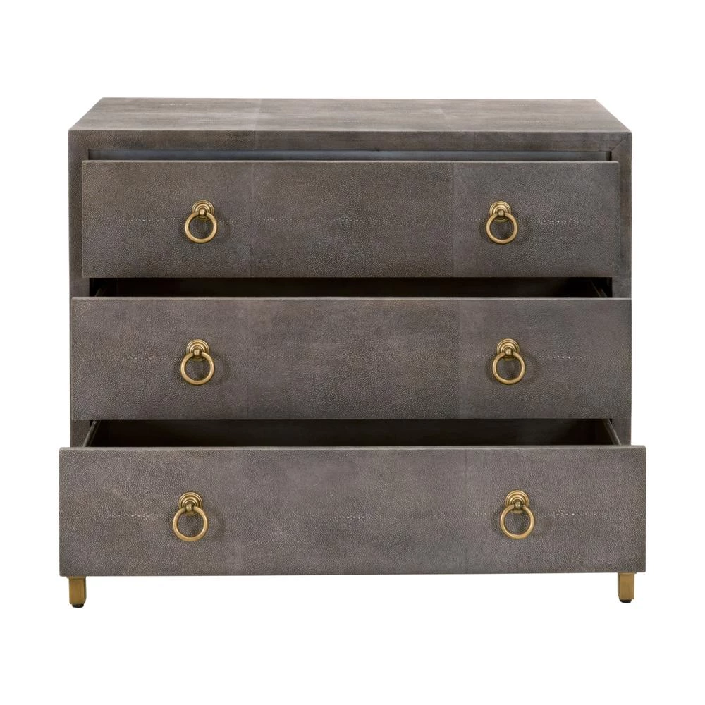 Essentials For Living Best Sellers Strand Shagreen 3-Drawer Nightstand