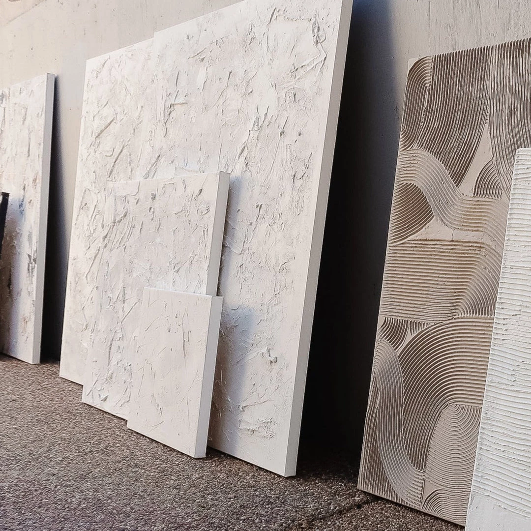 Ashley Craig Stucco Original Art - White