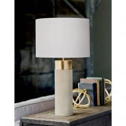 Regina Andrews Textured Cylinder Table Lamp