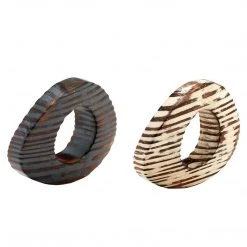 Bodrum Linens Best Sellers Tiger Eye Napkin Rings