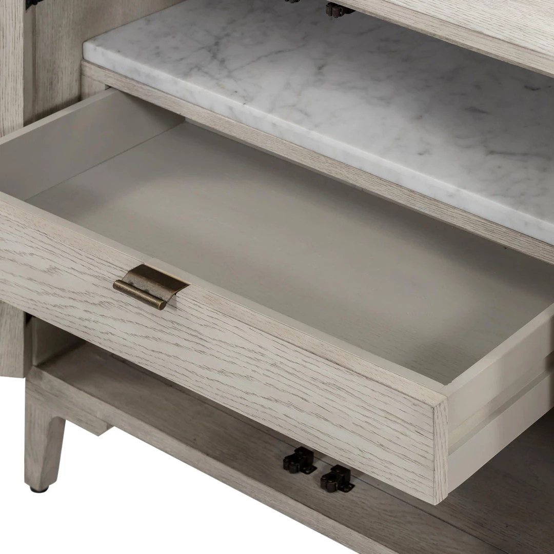 Fourhands Viggo Cabinet Nightstand-Vintage Wht Oak