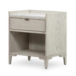 Fourhands Viggo Nightstand-Vintage White Oak