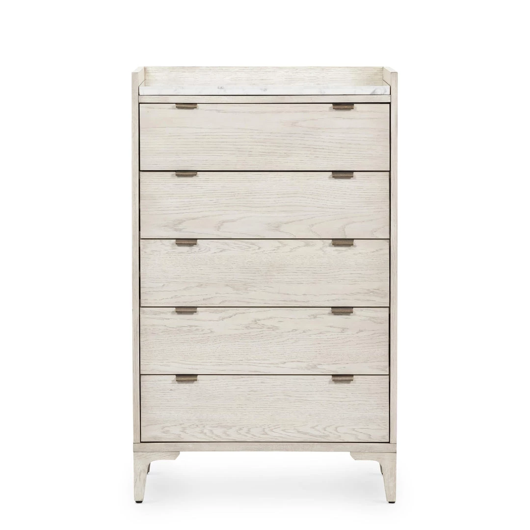 Fourhands Viggo Tall Dresser-Vintage White Oak Best Sellers