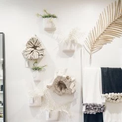 CREATIVE CO OP White Fern Leaves