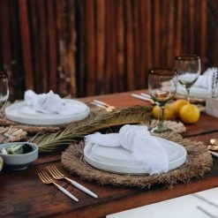 Kashul International White Fringe Napkin New Kitchen