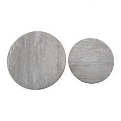 Creative Co Op Round Marble Reversible Cutting Board In Stock
