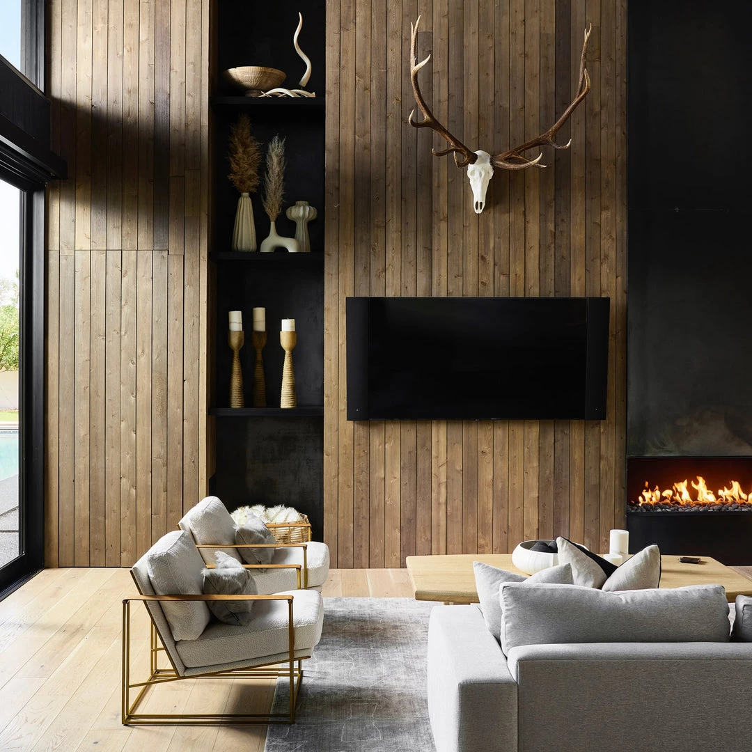 INTERLUDE HOME Goat Skin Bolster Pillow