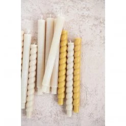 Creative Co Op Unscented Twisted Taper Candles In Box