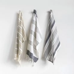 Creative Co Op Cotton Striped Tea Towels In Stock