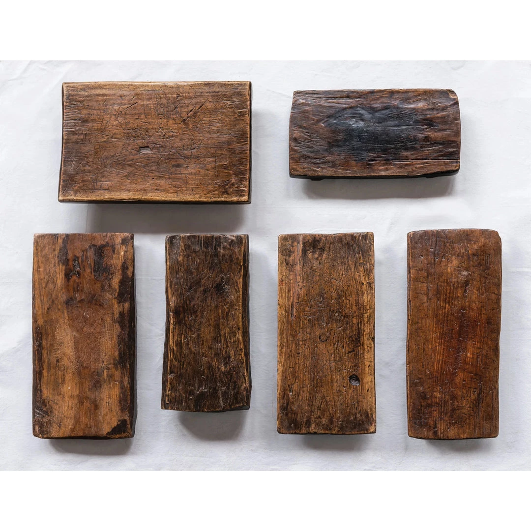 Creative Co Op Cary Wood Pedestals, Set Of 2 HOME DECOR