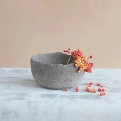 Creative Co Op Best Of Home Decor Decorative Textured Sandstone Bowl