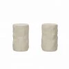 Bloomingville Sculpted Stoneware Salt And Pepper Shakers