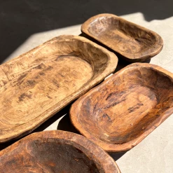Golden Oldies Found Vintage Oval Wooden Tray In Stock