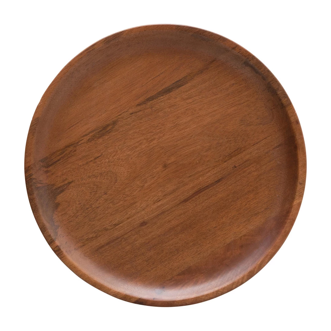Bloomingville Hand-Carved Mango Wood Cake Stand